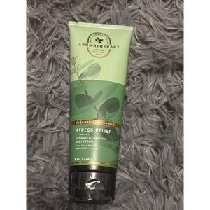 Bath & Body Works Aromatherapy Stress Relief Body Cream Eucalyptus Spearmint NWT